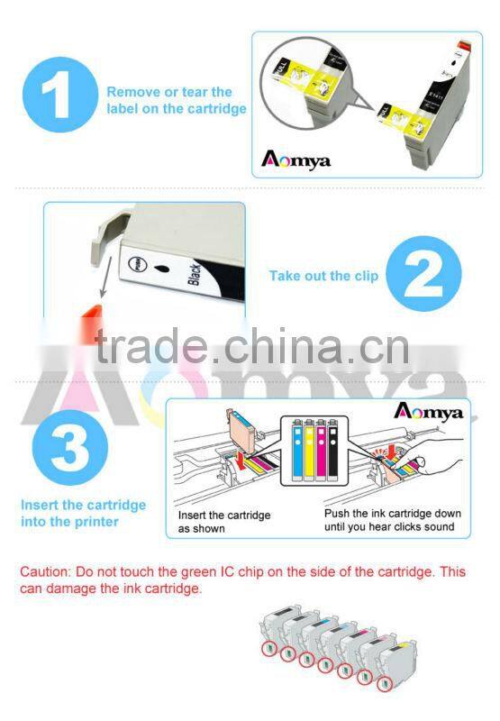 T0491-4 Compatible Inkjet Cartridge for Epson R210,R230,R310,R350,RX510,RX630,RX650 BK