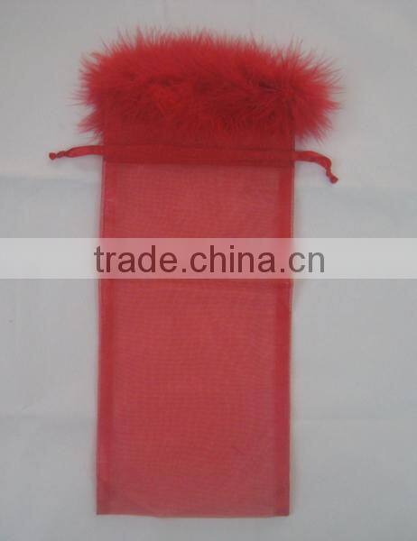 HOT SALE Red Printed Organza Gift Bag