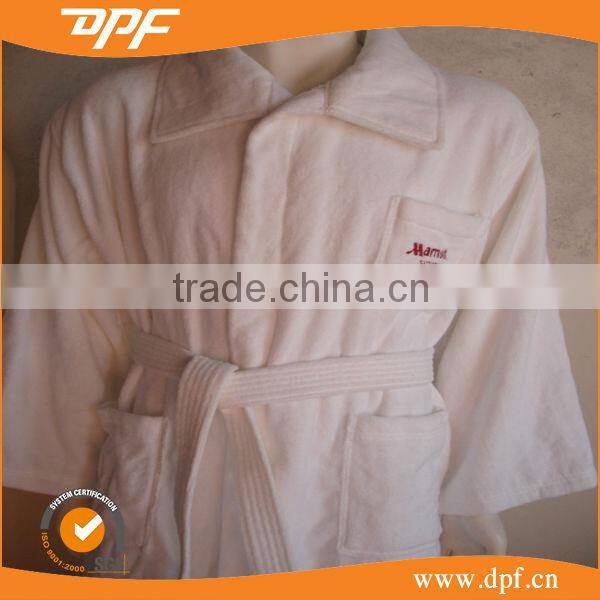 Cheap wholesale white waffle kimono collar hotel bathrobe