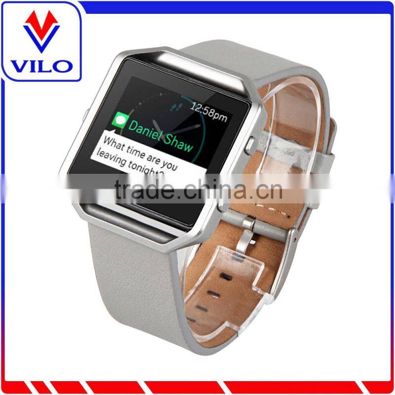 2016 New Style Luxury Genuine Leather Watch Band Strap Bracelet for Fitbit Blaze