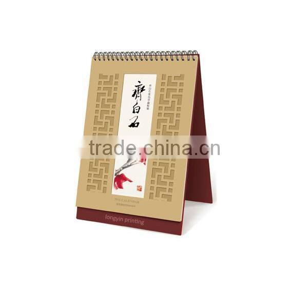 Custom Chinese style desk calendar printing