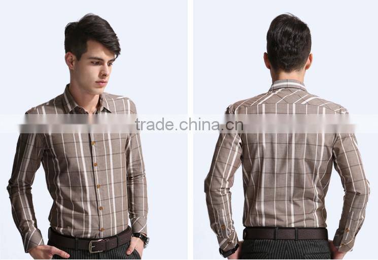 Men's Classical Casual business Cotton plaid shirts