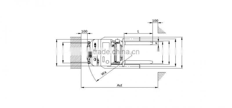 3m Lift Height Electric Reach Stacker Q1330