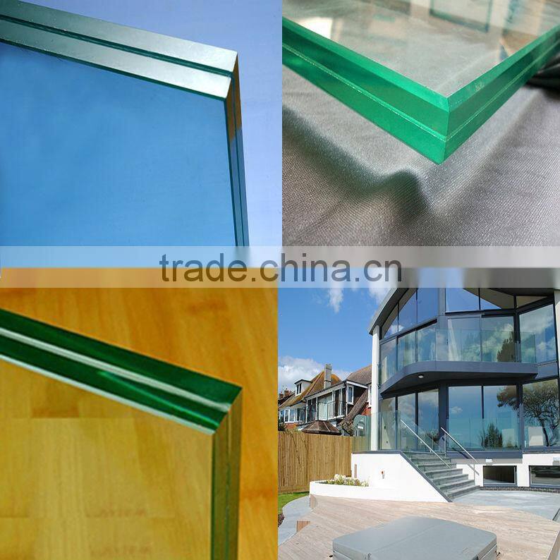 8+8mm Guardrail stair tempered laminated glass