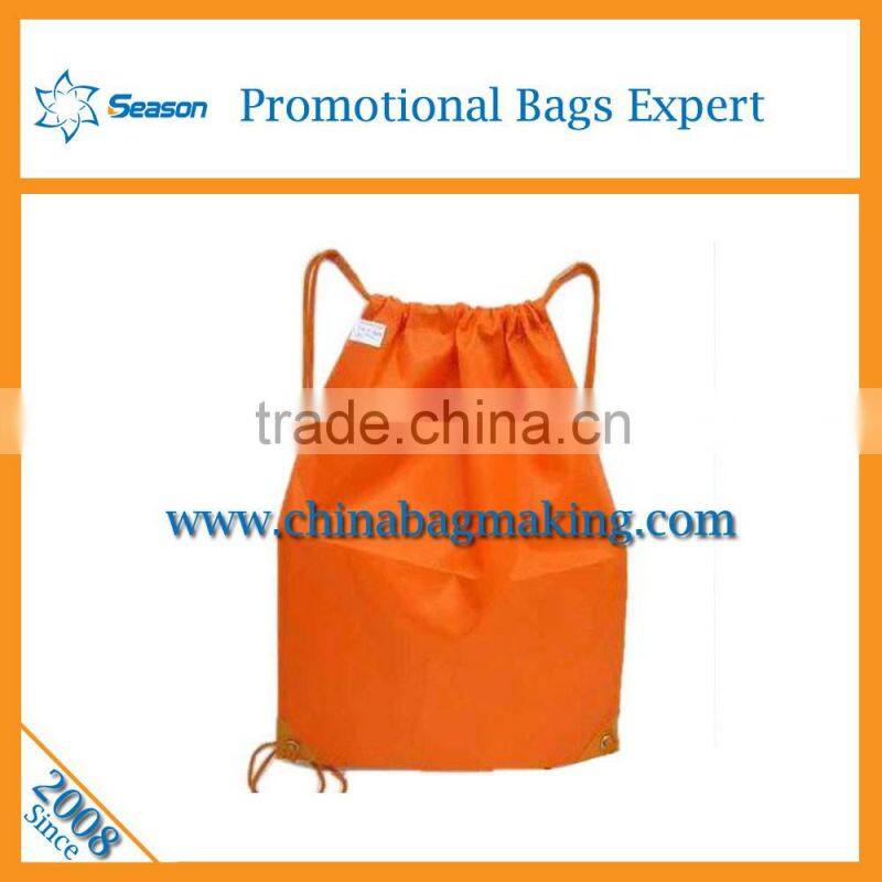 Nylon polyester drawstring bag custom logo printed backpack drawstring