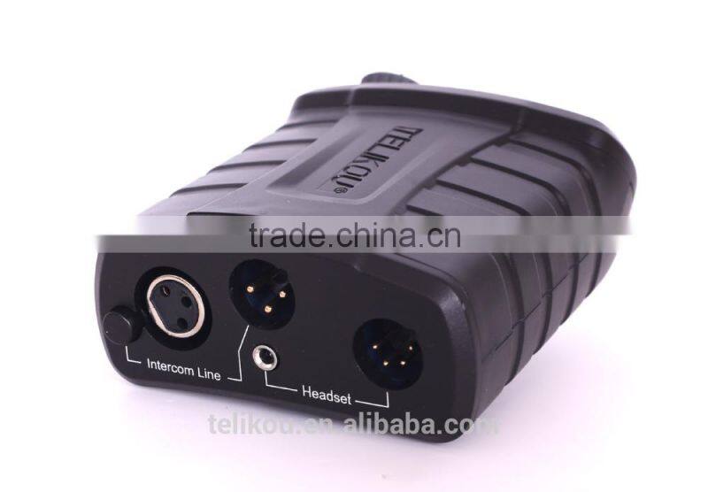 Hot Selling Single Channel Full-Duplex Wired Intercom Belt Pack