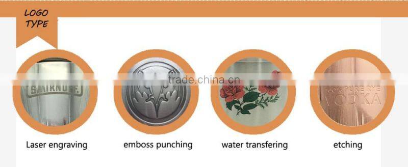 stainless steel food grade promotional bar wine cocktail shaker