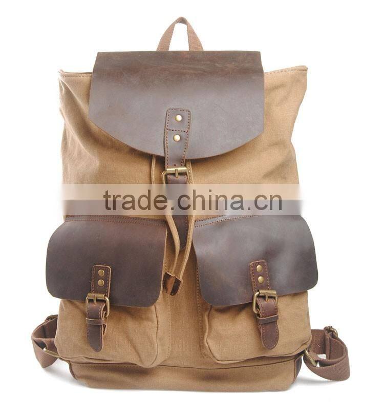 China wholesale RS-104-1 canvas student backpack school bag high school bag