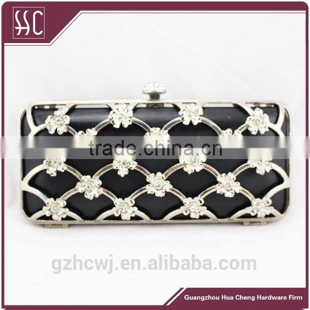 19.2*8.7cm traditional clutch bags & high quality metal clutch box frame
