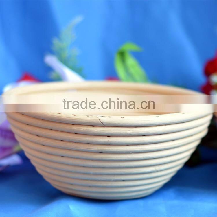 Round shape rattan cane bread proofing banneton basket
