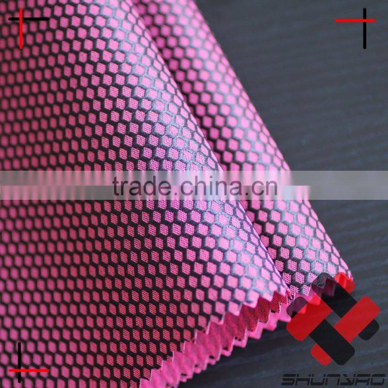 two tone honeycomb polyester oxford for bags