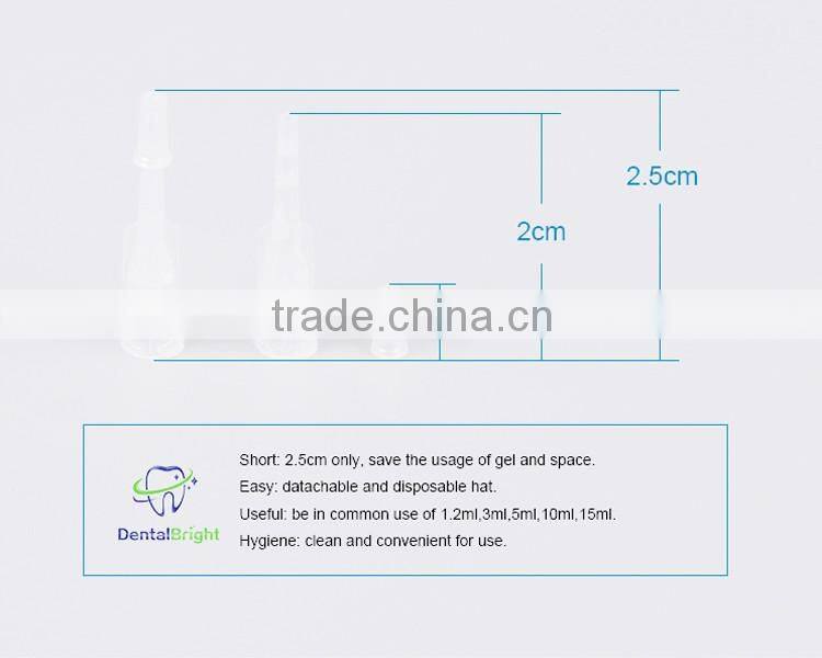 3ml Peroxide or Non Peroxide Teeth Whitening Bleach Gel Syringe OEM