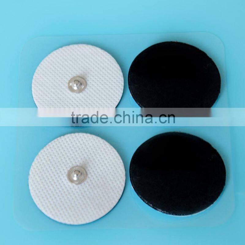 high quality mini size round shape tens massage electrode pad for body massager and blood circulation