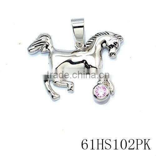2013 Fashion 925 Sterling Silver horse Necklace Western Horse Jewelry