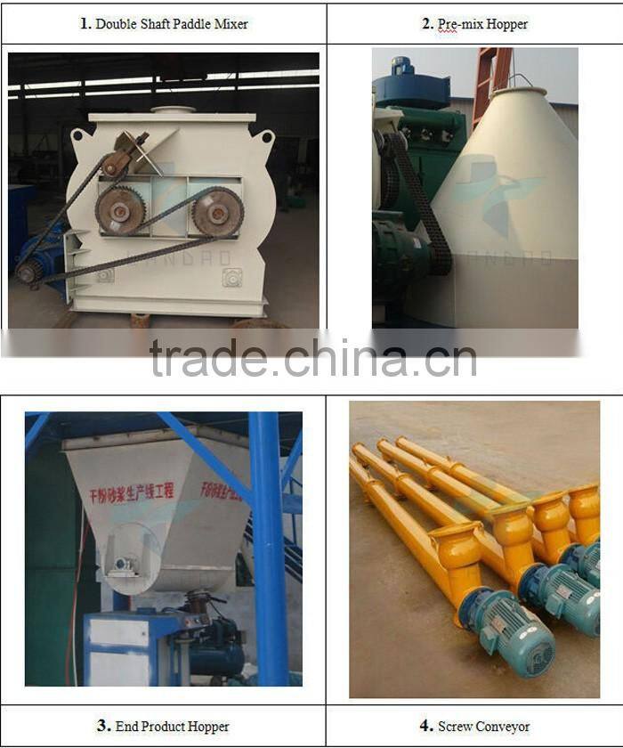 High Performance Tile Adhesive Mortar And Tile Grout Mixing Plant Made In China For Export