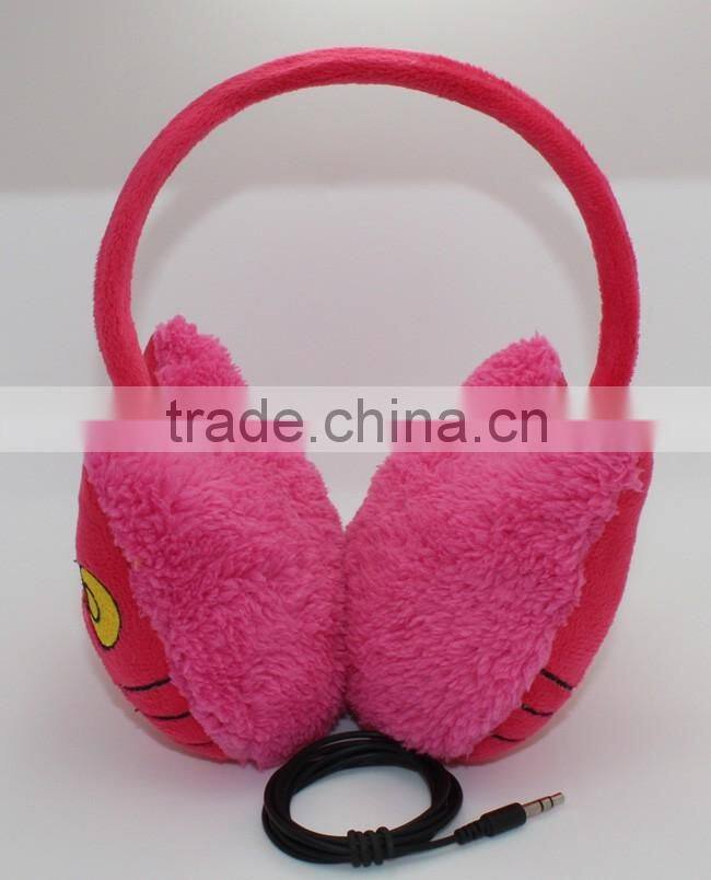 Animal cute Headphone for Winter high quality headphones earphone for girls