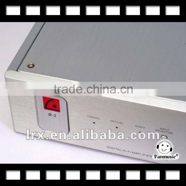 LONG GREEN D5 HIFI digital amplifier coaxial input 21BIT 192KHZ & Remote control Silver