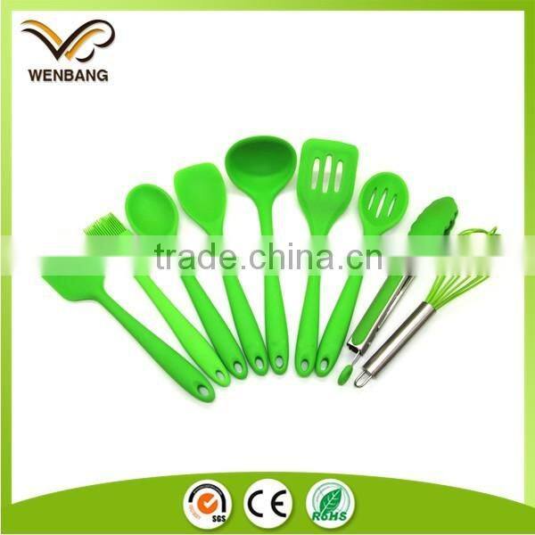 Kitchenware utensil bakeware set wooden handle silicone cookware