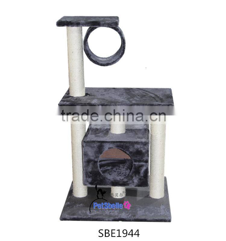 China Factory Stable cat tree with platform and string
