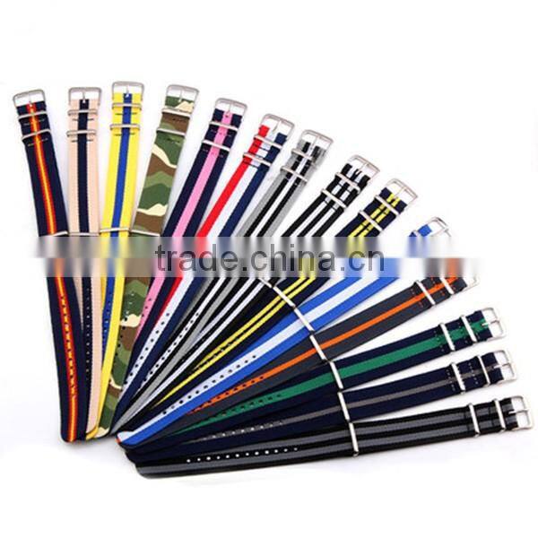 High quality zulu ring 1 piece canvas wrist watch strap