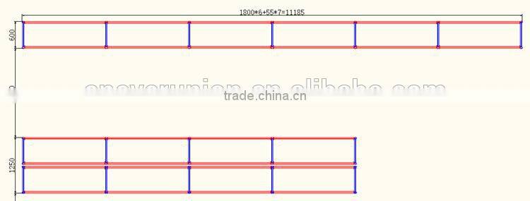Q235B steel metallic storage shelves