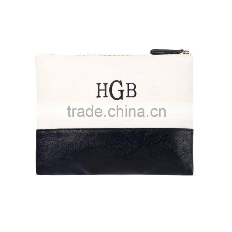 wholesale boutique monogrammable Sullivan Zip Cosmetic Pouch