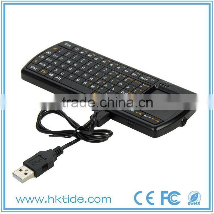 2.4G RF handheld keyboard touchpad mouse mini wireless keyboard for galaxy tab s8.4