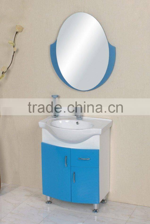 Italian style PVC/MDF bathroom cabinet for Libya market