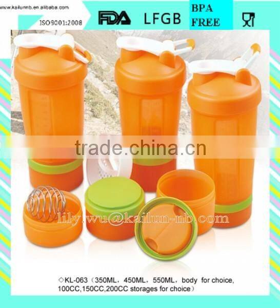 plastic Pro stak with additional jars for powder and a twist lock pill tray