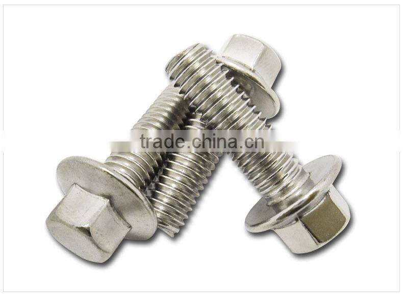 Supplier from China GT Stainless Steel a2 a4 Hex Head Flange Bolt DIN931 DIN6912