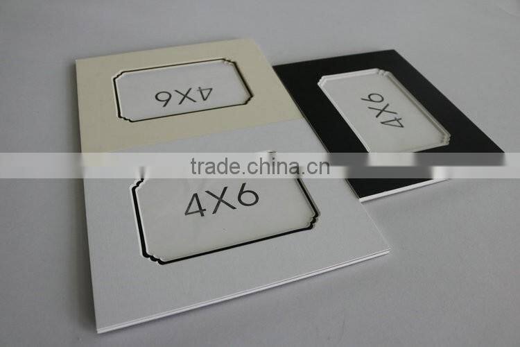 Promotional gift insert phtos 4x6" paper frame white magic photo frame