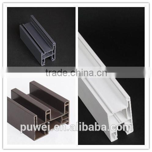 u-shaped pvc plastic profile, china pvc profile, plastic pvc profile , upvc profile for pvc casement window and door