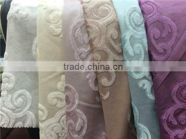 Curtains made in china living room curtains jacquard curtain net