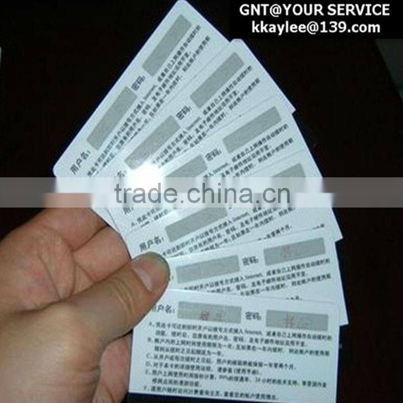 Card Accessories---Scratch-off label (Leopard)