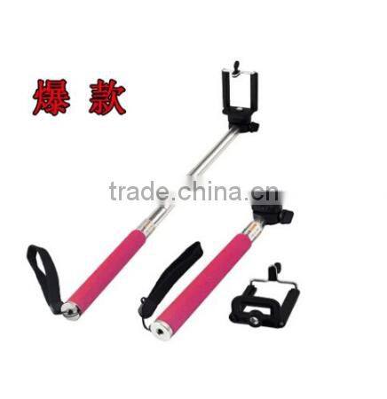 Portable Handheld monopod Wireless Bluetooth Remote Shutter for camera &mobile phone