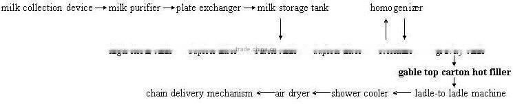 Gable Top Carton Filling Machine for milk 011