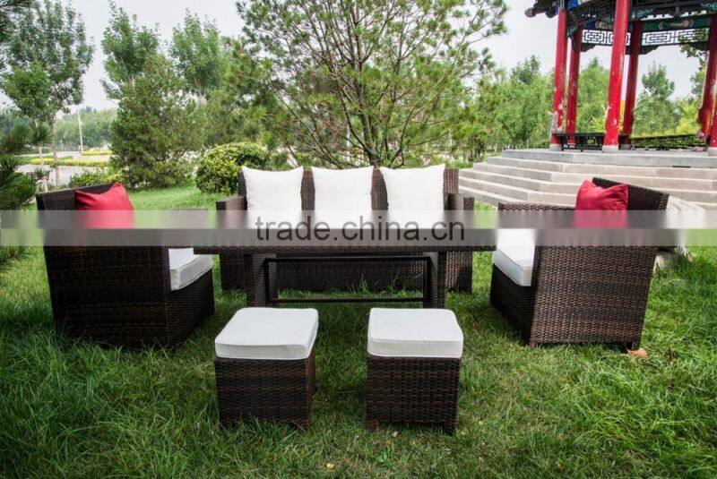 PE Rattan Modern Outdoor Leisure Patio Garden rattan Sofa
