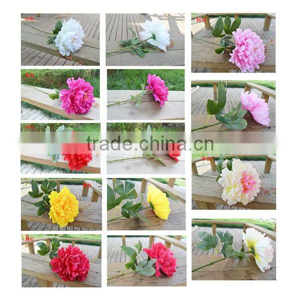 Wholesale modern real touch artificial peony flower/real touch peony flower