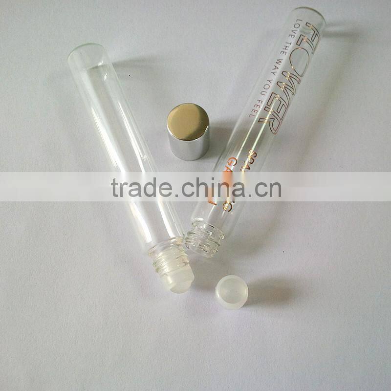Roll on packaging glass bottle for cosmetic bottle packaging