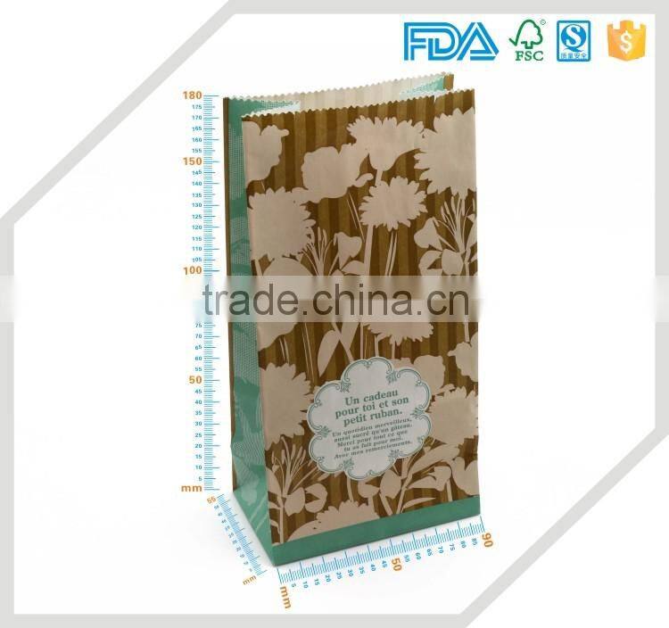 Customized popular craft cookie paper bag,snack paper bag,asian gift paper bags