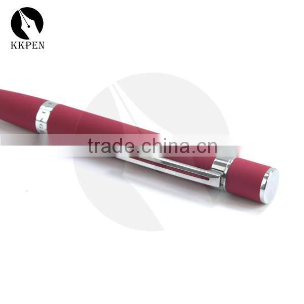 KKPEN Fashion popular red rubber ink ball pen