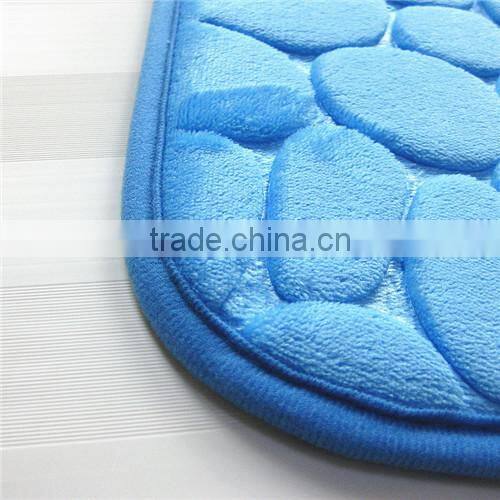 cobblestone coral bathroom rugs super watersorb anti-slipe door mat