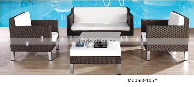 Outdoor rattan sofa modular sofa aluminum outdoor furniture