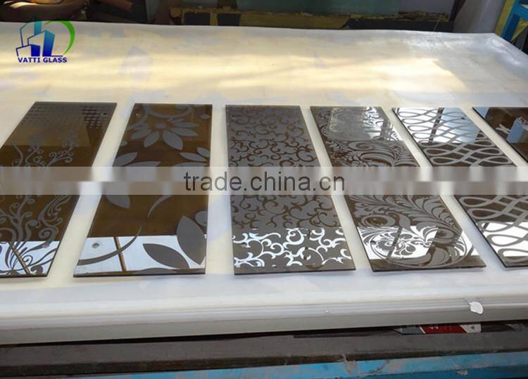 8mm Tempered frosted glass used as bathroom glass door