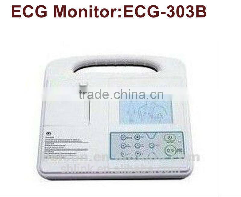 Automatic Analysis 3 Channel ECG Monitor with Color display ECG-303B