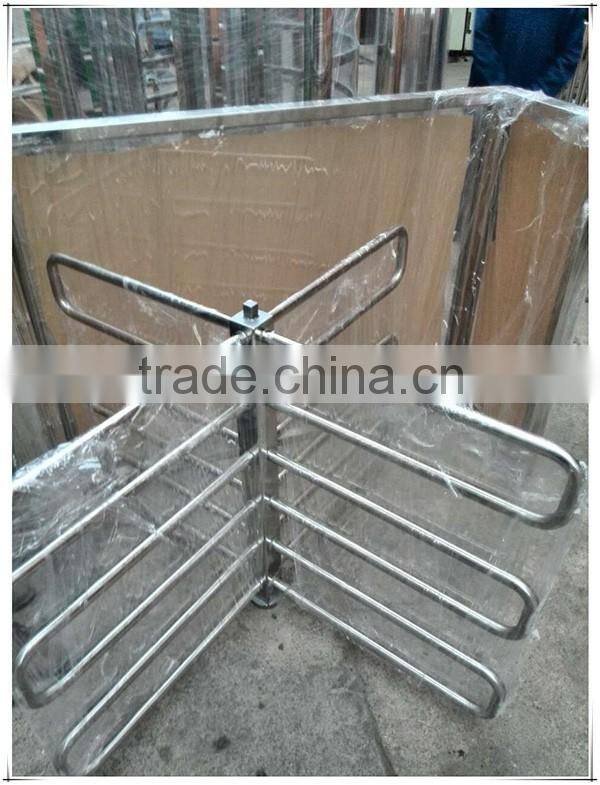 Wooden package security electric half height stadium turnstile