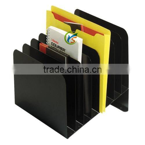 Contemporary metal 4-Compartment Vertical office File Organizer