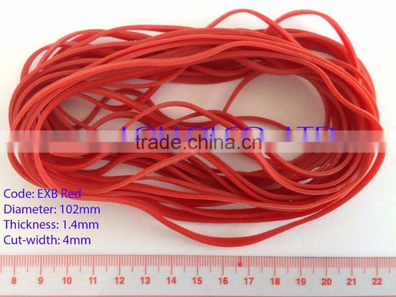 200 MM 100% Pure Rubber Natural Color Rubber Band For Agriculture
