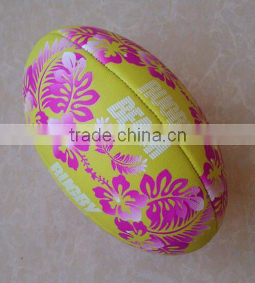 high quality machine stitch official PU rugby ball,custom rugby ball