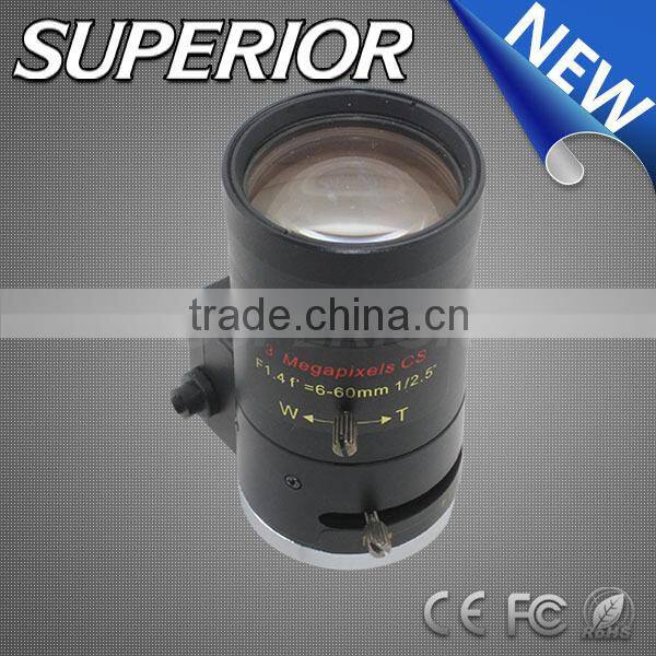 auto thermal imaging camera ir filter lens cs-mount 3mp 6-60mm varifocal cctv camera lens